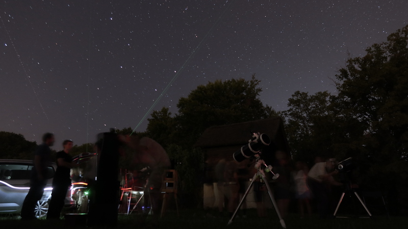 Opazovanje nočnega neba | na gradu Zaprice