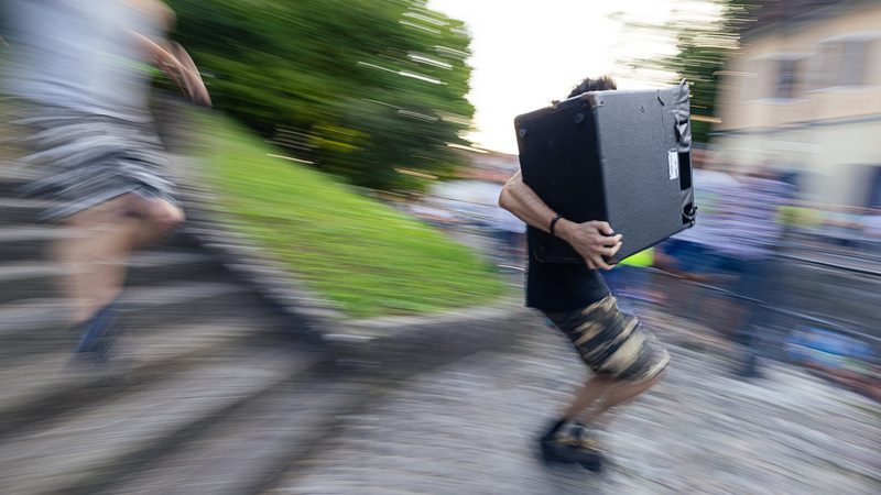 Tek s feršterkerjem na Mali grad | v Samčevem predoru